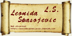 Leonida Spasojević vizit kartica